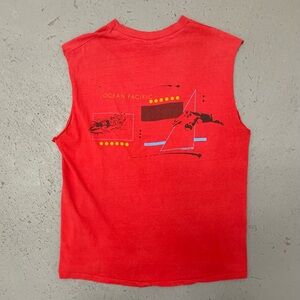 Vintage 1996 Ocean Pacific Rare Single Stitch Surfboard Skateboard T Shirt Large